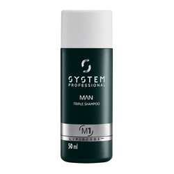 SYSTEM MAN - SHAMPOO UOMO PER CAPELLI, CORPO E BARBA System Man Triple Shampoo 50ml