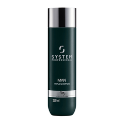 SYSTEM MAN - SHAMPOO UOMO PER CAPELLI, CORPO E BARBA System Man Triple Shampoo 250ml