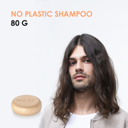 No Plastic Shampoo  - Shampoo solido per tutti i tipi di capelli 80gr