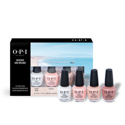 KIT 4 MINI NAIL LACQUER OPI - Beaches and Dreams, soft colors
