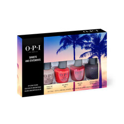 Sunsets and Statements KIT – 4 Mini Nail Lacquer bold colors