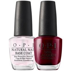 OPI - OPI Duo - Base per smalto protettiva e Malaga Wine