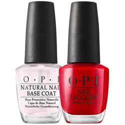 OPI - OPI Duo - Base per smalto protettiva e Big Apple Red